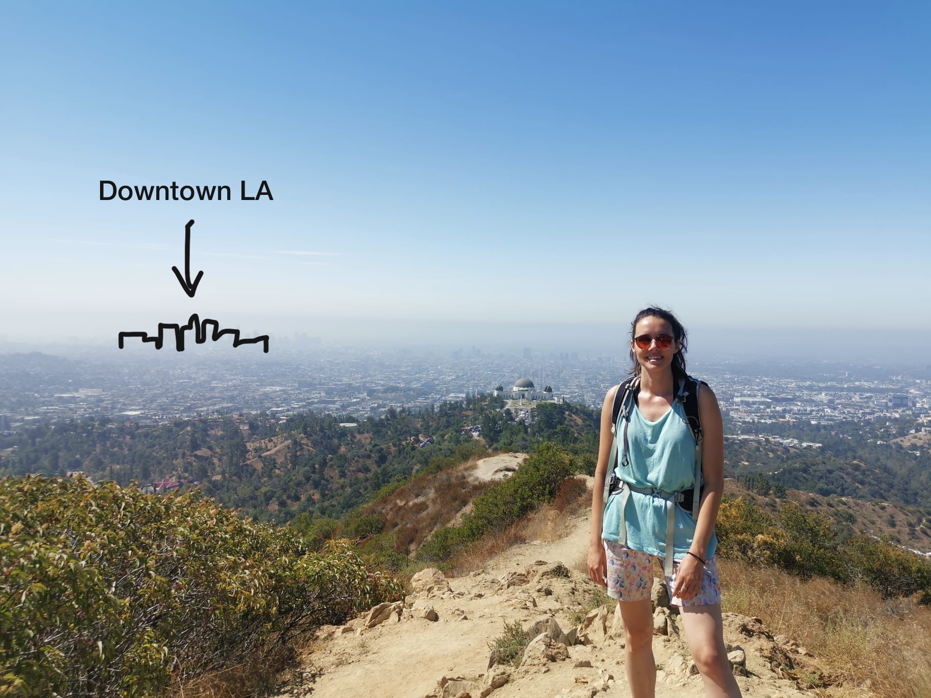 Panoramic view from Griffith Observatory.