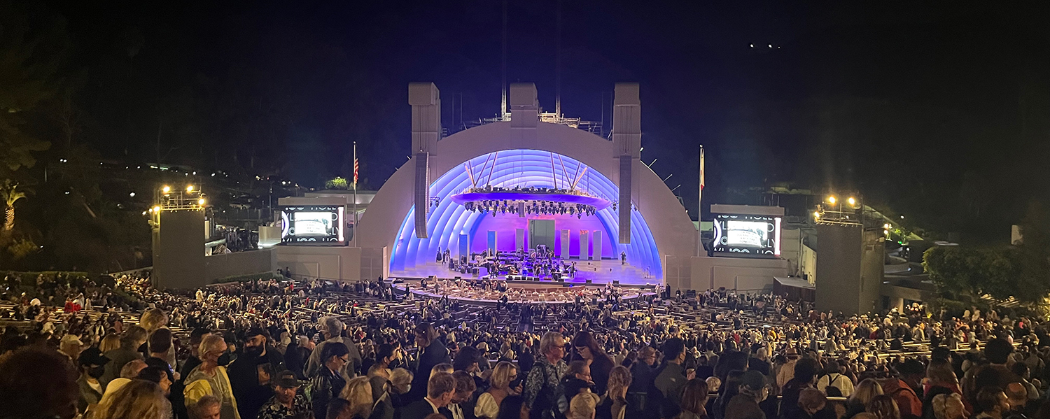 The concert at the Hollywood Bowl.