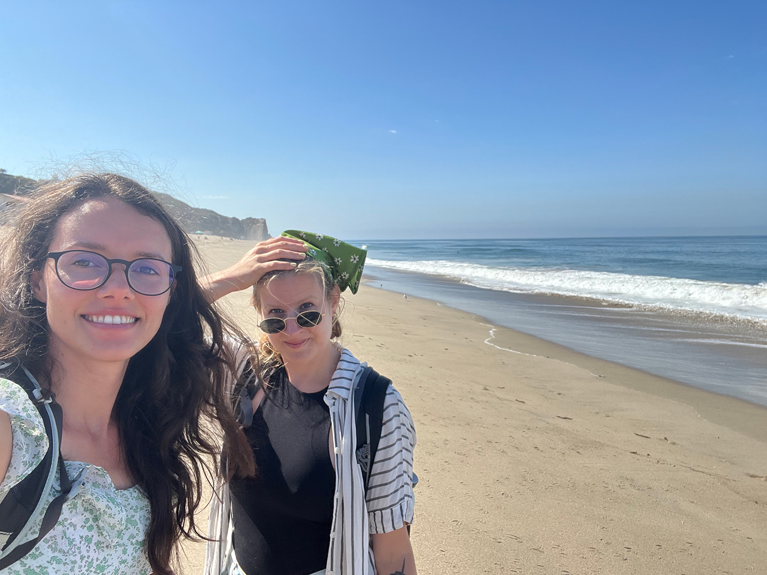 Josefin and I at Zuma Beach.